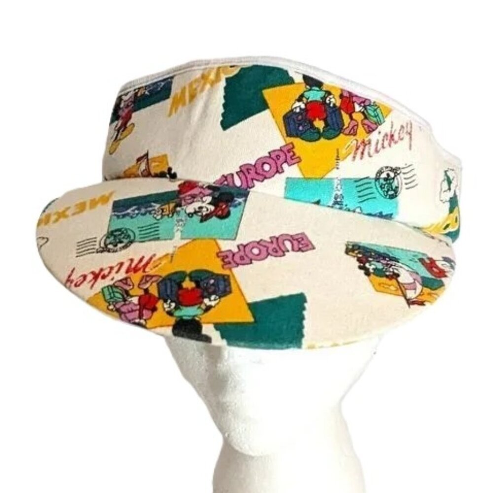 Vintage Disney Mickey Mouse Visor Hat Postcard‎ Mail Europe Mexico Terry Travel
